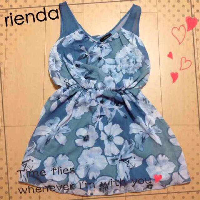 rienda(リエンダ)のrienda♡シフォンフラワーワンピ♡ レディースのワンピース(ミニワンピース)の商品写真