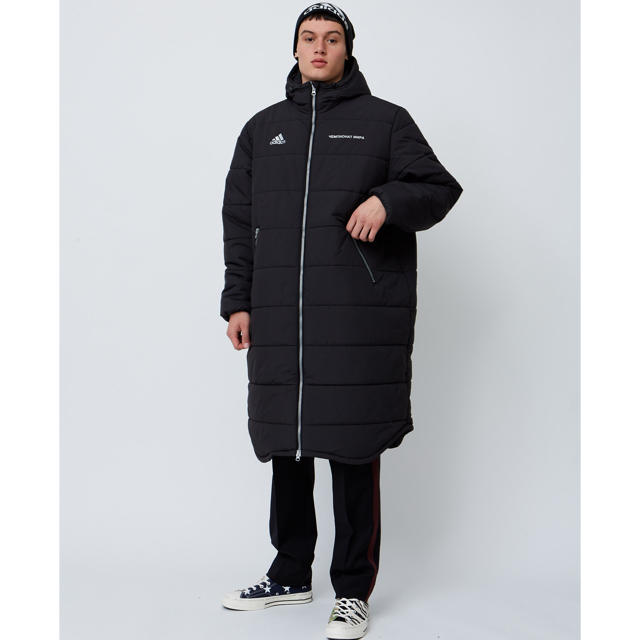 COMME des GARCONS(コムデギャルソン)のgosha rubchinsky ×adidas coat black ダウン メンズのジャケット/アウター(ダウンジャケット)の商品写真