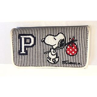 スヌーピー(SNOOPY)の🌟スヌーピーキーケース【ヒッコリーストライプ柄】パンジー様専用(キーケース)