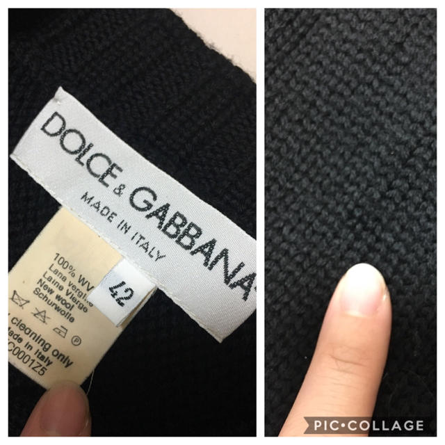 DOLCE&GABBANA(ドルチェアンドガッバーナ)のDOLCE&GABBANA＊デザイン 背中空き ニット レディースのトップス(ニット/セーター)の商品写真