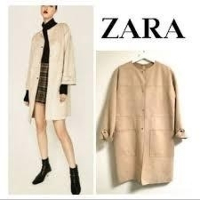 ZARA フェイクスエード コート