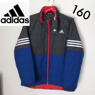 アディダス(adidas)の新品タグ付★ adidas 防風 パデットジャケット  上着  160(ジャケット/上着)