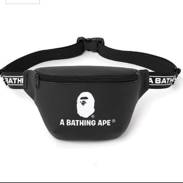 a bathing ape レザー調ウエストバッグ
 エイプ