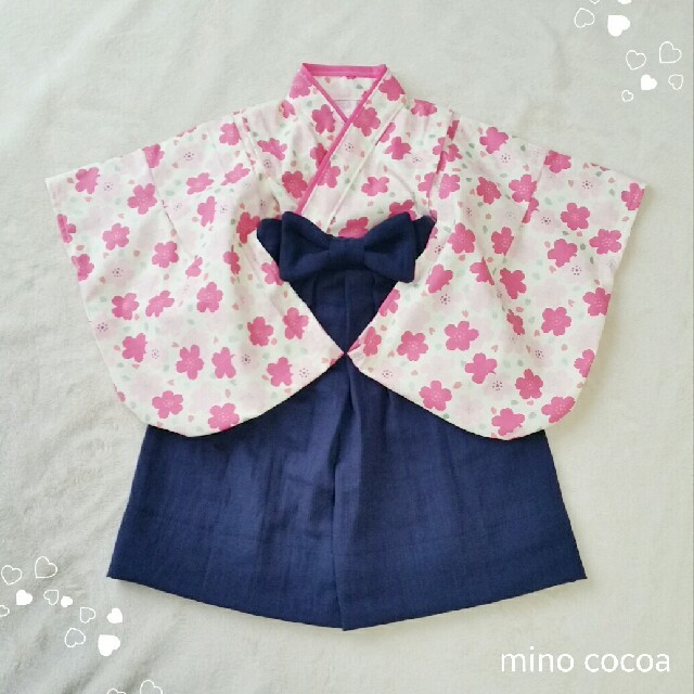 しゃんぷーさま専用 handmade baby HAKAMA 80-90cm