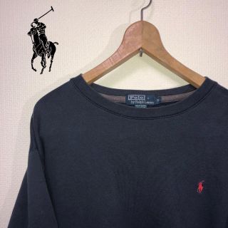 ポロラルフローレン(POLO RALPH LAUREN)の【ビックシルエット】90's ポロ ラルフ ローレン スウェット ロゴ 刺繍(スウェット)