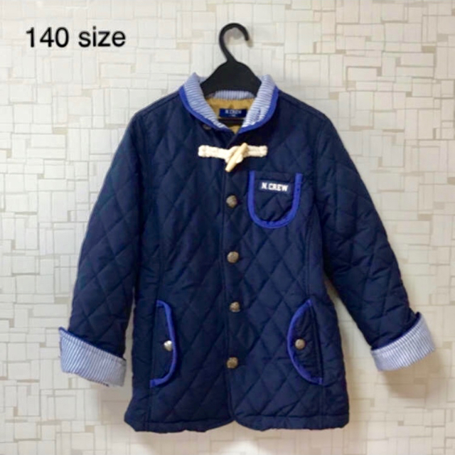 N.CREW 140cm ネイビー ジャケット キッズ/ベビー/マタニティのキッズ服男の子用(90cm~)(ジャケット/上着)の商品写真