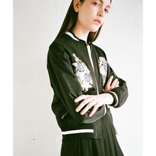 CLANE クラネ フラワー刺繍ブルゾン(ブルゾン)