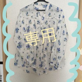 エヌナチュラルビューティーベーシック(N.Natural beauty basic)の専用①！花柄 ☆ ガーゼ ブラウス シャツ(シャツ/ブラウス(長袖/七分))