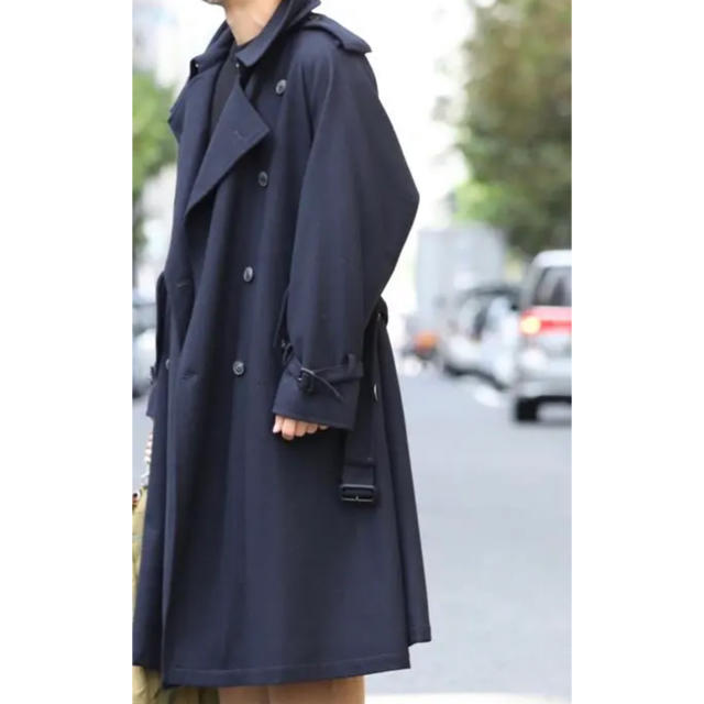 メーカー直送】 AURALEE 18AW カシミヤフランネルトレンチコート