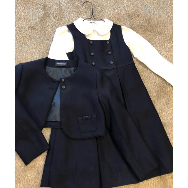 familiar(ファミリア)のお受験 ワンピースセット サイズ120 キッズ/ベビー/マタニティのキッズ服女の子用(90cm~)(ドレス/フォーマル)の商品写真