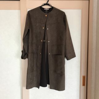 ザラ(ZARA)のスウェードコート＊ZARA(最終日値下げ)(スプリングコート)