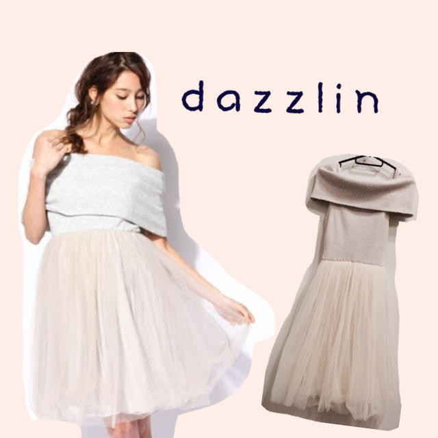 dazzlin(ダズリン)のdazzlin♡オフショルチュールワンピ レディースのワンピース(ひざ丈ワンピース)の商品写真