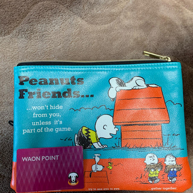 SNOOPY(スヌーピー)のスヌーピー フラットポーチ レディースのファッション小物(ポーチ)の商品写真