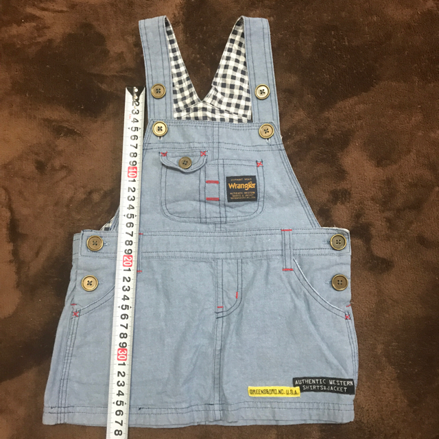 Wrangler(ラングラー)のジャンパースカート キッズ/ベビー/マタニティのキッズ服女の子用(90cm~)(ワンピース)の商品写真