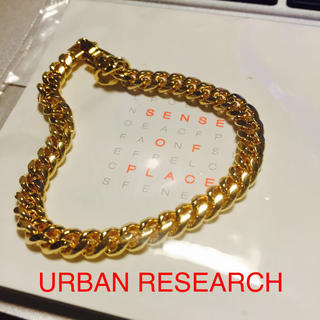 アーバンリサーチ(URBAN RESEARCH)のUR♡ゴールドチェーンブレス新品(ブレスレット/バングル)