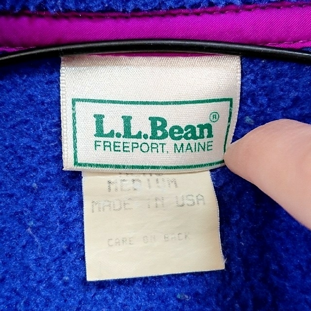 L.L.Bean(エルエルビーン)のぺかちゅ様 L.L.Bean 90s フルジップ フリース メンズ ブルー M メンズのトップス(スウェット)の商品写真