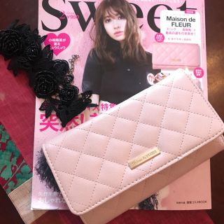 メゾンドフルール(Maison de FLEUR)の今月号SWEET付録<メゾンドフルール>"幸運を引き寄せる！"長財布(財布)