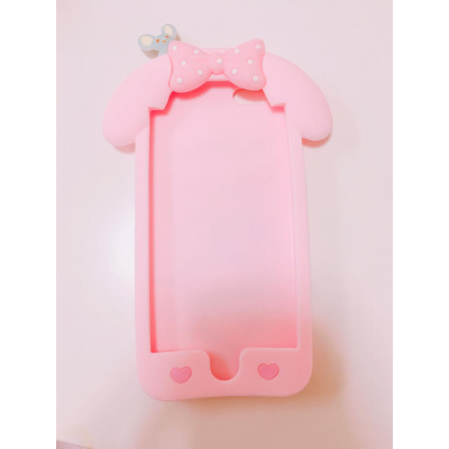 マイメロディ(マイメロディ)のマイメロ  シリコンケース スマホ/家電/カメラのスマホアクセサリー(iPhoneケース)の商品写真