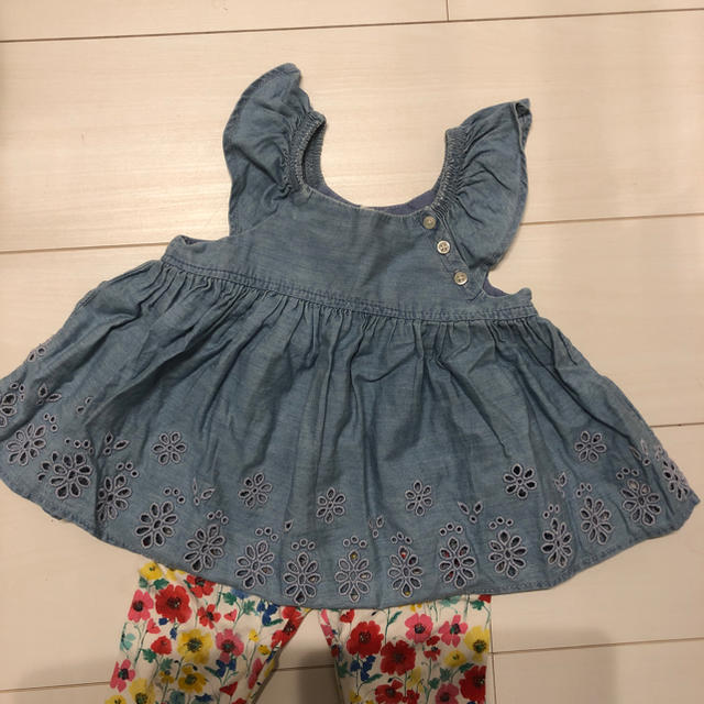 babyGAP(ベビーギャップ)のベビーギャップ  デニム トップス キャミソール チュニック ワンピース キッズ/ベビー/マタニティのキッズ服女の子用(90cm~)(Tシャツ/カットソー)の商品写真