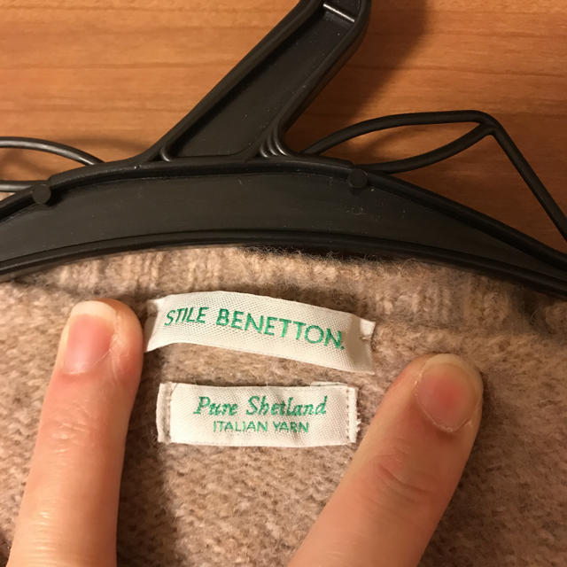 BENETTON(ベネトン)のBENNETTON キャメルニット レディースのトップス(ニット/セーター)の商品写真