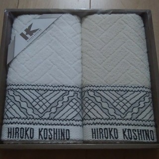 ヒロココシノ(HIROKO KOSHINO)のコシノヒロコ フェイスタオル2枚セット(タオル/バス用品)