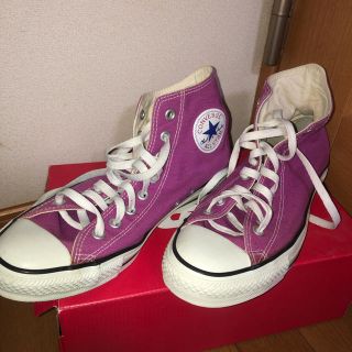 コンバース(CONVERSE)のCONVERSEハイカット紫(スニーカー)