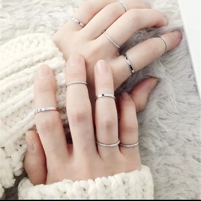 BEAUTY&YOUTH UNITED ARROWS(ビューティアンドユースユナイテッドアローズ)のring 10piece set❤︎【silver】 レディースのアクセサリー(リング(指輪))の商品写真