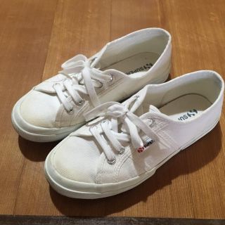 スペルガ(SUPERGA)のSUPERGAホワイトスニーカー37(スニーカー)