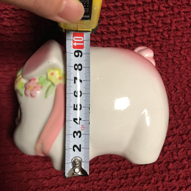 ブタ 陶器 貯金箱 ぶた 豚 インテリア/住まい/日用品の日用品/生活雑貨/旅行(日用品/生活雑貨)の商品写真