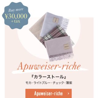 アプワイザーリッシェ(Apuweiser-riche)の♡新品未使用ストール♡(ストール/パシュミナ)