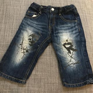 ラッドカスタム(RAD CUSTOM)のRADCUSTOM ラッドカスタム ラメスカルハーフデニムパンツ(パンツ/スパッツ)