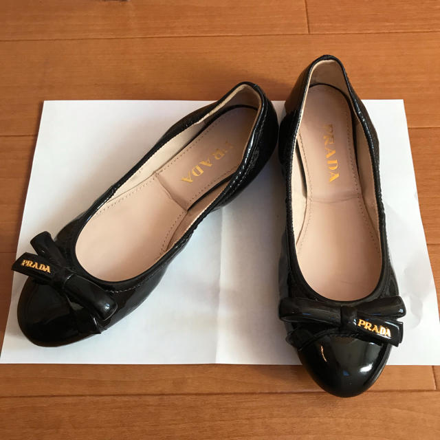 PRADA(プラダ)のPRADA＊リボンバレエシューズ レディースの靴/シューズ(バレエシューズ)の商品写真