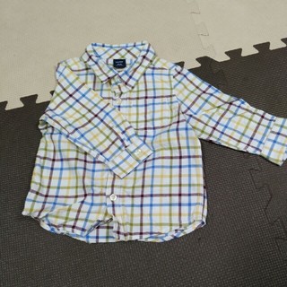 ベビーギャップ(babyGAP)のGAP　チェックシャツ18-24(Tシャツ/カットソー)