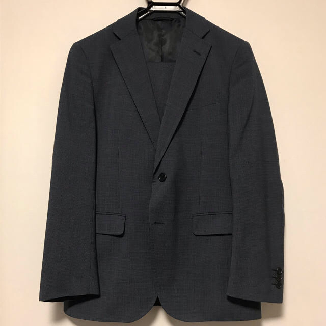 THE SUIT COMPANY(スーツカンパニー)のスーツカンパニー ウォッシャブルスーツ 紺チェック 春夏用 メンズのスーツ(セットアップ)の商品写真