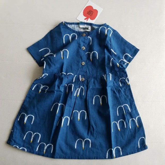 bobo chose(ボボチョース)の24-36m♥BOBOCHOSES birds プリンセスワンピース　プチバトー キッズ/ベビー/マタニティのキッズ服女の子用(90cm~)(ワンピース)の商品写真