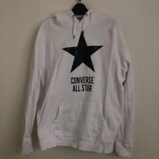 コンバース(CONVERSE)のconverse パーカー 白(パーカー)