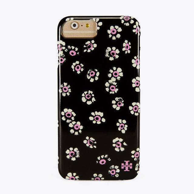 Tory Burch(トリーバーチ)のTORY BURCH iPhone7/iPhone8 ケース 花柄 ブラック  スマホ/家電/カメラのスマホアクセサリー(iPhoneケース)の商品写真