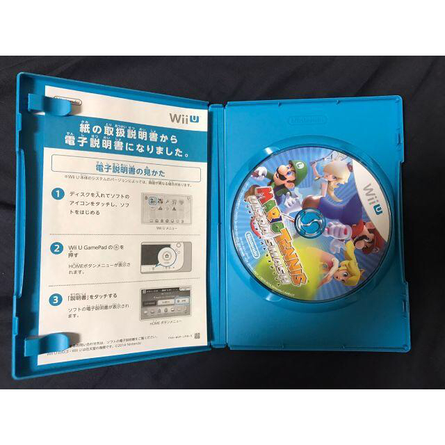 Wii U(ウィーユー)の【極美品】WiiU　マリオテニス　ウルトラスマッシュ エンタメ/ホビーのゲームソフト/ゲーム機本体(家庭用ゲームソフト)の商品写真