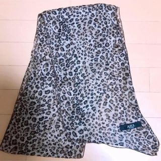 アズールバイマウジー(AZUL by moussy)のAZUL by moussy ヒョウ柄 薄手 ストール(ストール/パシュミナ)