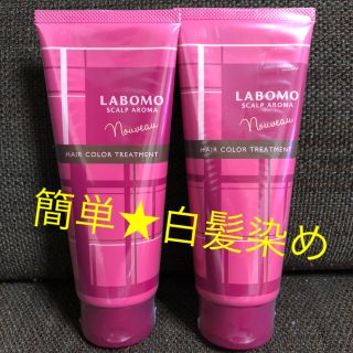 アートネイチャー(アートネイチャー)の新品★ラボモ スカルプアロマ ヘアカラートリートメント ヌーボー 2本セット(白髪染め)