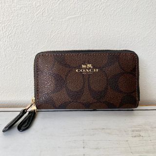 コーチ(COACH)のコーチ コインケース 小銭入れ シグネチャー ブラウン 未使用 正規品(コインケース/小銭入れ)