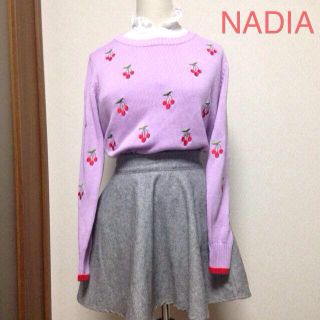 ナディア(NADIA)のNADIAチェリーニットトップス(ニット/セーター)