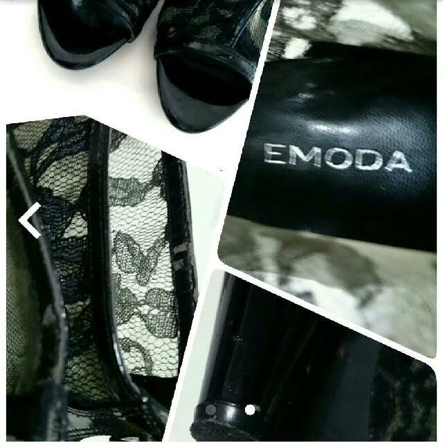 EMODA(エモダ)のさよ様専用【きれいめ】EMODA(エモダ) ブーティ レディース オープントゥ レディースの靴/シューズ(ブーツ)の商品写真