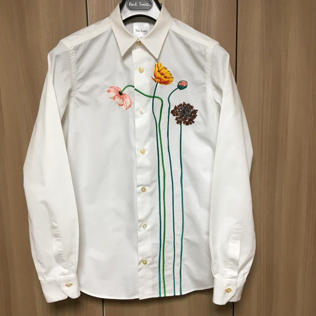 Paul Smith - ポールスミス 長袖シャツ 花柄刺繍 S 白の通販 by 翔琉