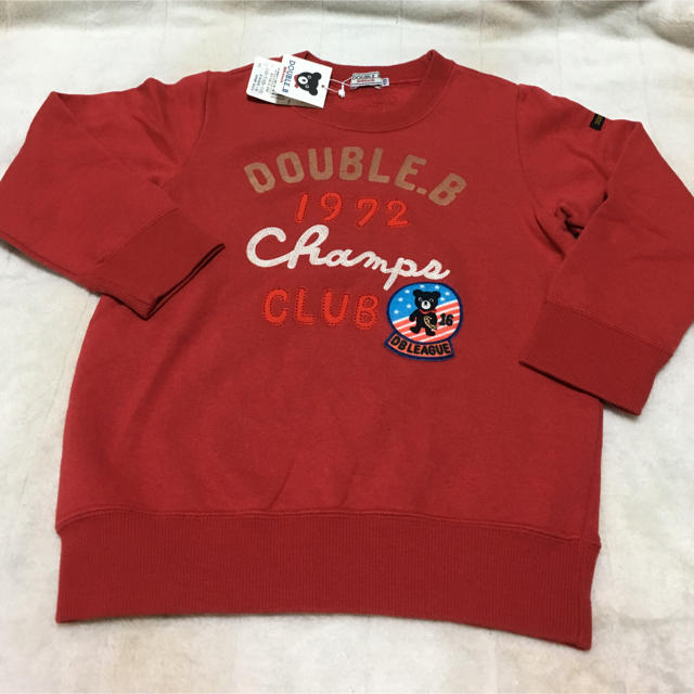 DOUBLE.B(ダブルビー)のダブルBトレーナー★110cmタグ付き新品 キッズ/ベビー/マタニティのキッズ服男の子用(90cm~)(Tシャツ/カットソー)の商品写真