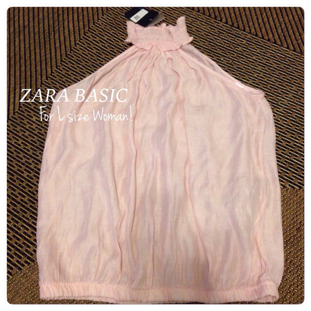 ZARA(ザラ)の【新品タグ】ZARAキレイめノースリーブ レディースのトップス(シャツ/ブラウス(半袖/袖なし))の商品写真