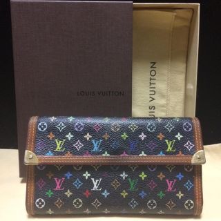 ルイヴィトン(LOUIS VUITTON)のルイヴィトン 長財布 マルチカラー インターナショナル  箱、保存袋付き(財布)