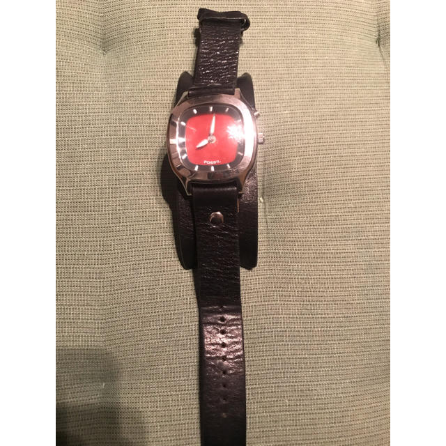 希少】 FOSSIL BIG TIC JR-8292 アナデジ 頼む 赤文字盤 希少】 FOSSIL BIG TIC JR-8292 アナデジ 頼む 赤文字盤