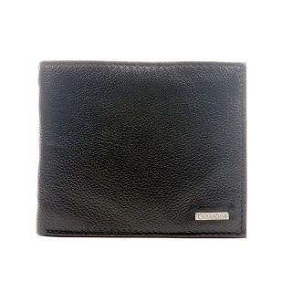 カルバンクライン(Calvin Klein)の新品 CK メンズ 二つ折り財布 黒 レザー 79215 アウトレット(折り財布)