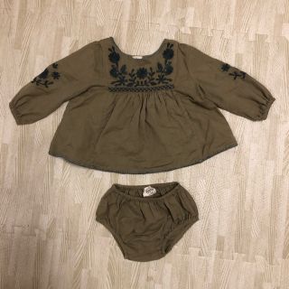 キャラメルベビー&チャイルド(Caramel baby&child )のApolina kids アポリナ 12-18m 80 セットアップ 18aw(ワンピース)